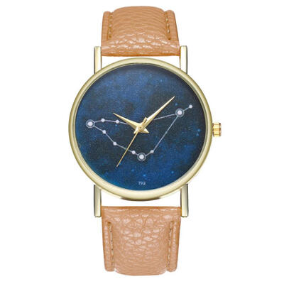 Temperament Fashionable Simple Ladies WristWatch Souvenir Fashion Casual PU Leather Strap Womens Watch Beautiful hand clock D 
Temperament Fashionable Simple Ladies WristWatch Souvenir Fashion Casual PU Leather Strap Womens Watch Beautiful hand clock D