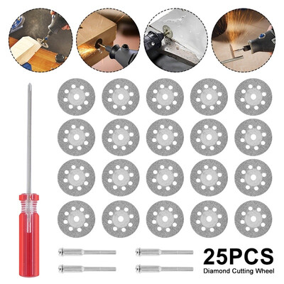 25PCS Diamond Grinding Wheel Mini Circular Saw Cutting Disc Diamond Abrasive Disc
25PCS Diamond Grinding Wheel Mini Circular Saw Cutting Disc Diamond Abrasive Disc