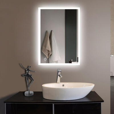 LED Lighted Rectangle Bathroom Mirror Modern Wall Mirror with LightsWall Mounted Makeup Vanity Mirror
LED Lighted Rectangle Bathroom Mirror Modern Wall Mirror with LightsWall Mounted Makeup Vanity Mirror