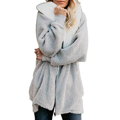 Toponeto Womens Solid Oversized Zip Down Hooded Fluffy Coat Cardigans Outwear with Pocket
Toponeto Womens Solid Oversized Zip Down Hooded Fluffy Coat Cardigans Outwear with Pocket