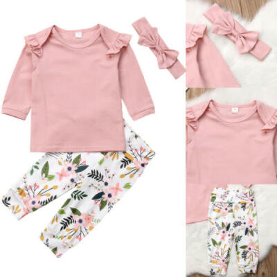 3pcs Newborn Baby Girl Long Sleeve T-shirt TopsPants Outfits Set Autumn Clothes
3pcs Newborn Baby Girl Long Sleeve T-shirt TopsPants Outfits Set Autumn Clothes