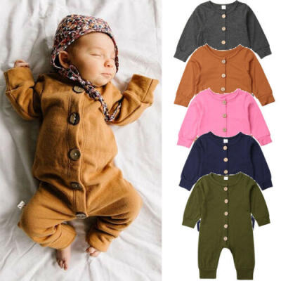 Newborn Infant Baby Boy Girl Solid Color Romper Bodysuit Pajama Clothes Outfits
Newborn Infant Baby Boy Girl Solid Color Romper Bodysuit Pajama Clothes Outfits