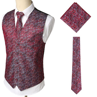 SUNSIOM 3Pcs SET Mens Formal Vest Slim Tie Hankie Causal Fit Tuxedo Suit Waistcoat Coat
SUNSIOM 3Pcs SET Mens Formal Vest Slim Tie Hankie Causal Fit Tuxedo Suit Waistcoat Coat