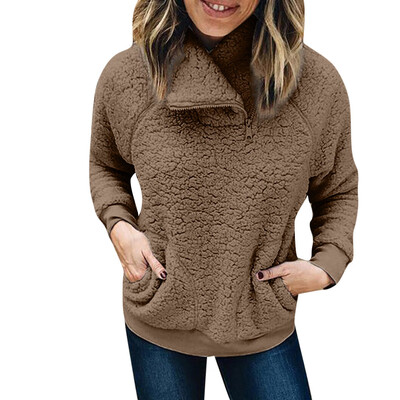 Toponeto Women Casual Solid Stand Warm Wool Pockets Zipper Sweatshirt Coat Outwear Tops
Toponeto Women Casual Solid Stand Warm Wool Pockets Zipper Sweatshirt Coat Outwear Tops