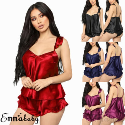 Sexy Lingerie Babydoll Underwear Womens Sleepwear Chemise Nightwear Lace Satin
Sexy Lingerie Babydoll Underwear Womens Sleepwear Chemise Nightwear Lace Satin