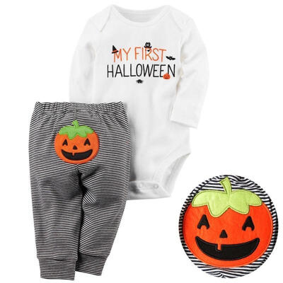 Newborn Baby Boy Girl Halloween Clothes Tops RomperPants 2pcs Outfits Set
Newborn Baby Boy Girl Halloween Clothes Tops RomperPants 2pcs Outfits Set