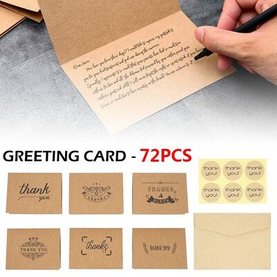 13672pcs Creative Kraft Paper Crafts DIY Thank You Greeting Card Retro Envelope Kraft Gifts Cards
13672pcs Creative Kraft Paper Crafts DIY Thank You Greeting Card Retro Envelope Kraft Gifts Cards