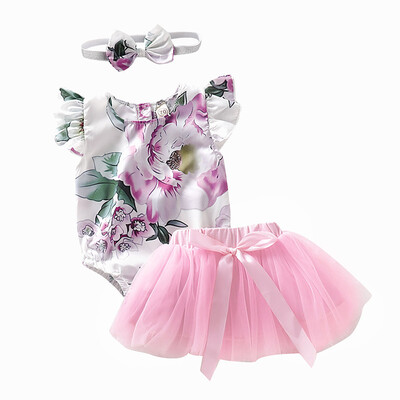 Cute Girls Clothes Summer Baby Girls Clothes Set Rompers Skirt Set with Headband 3PCS for Babe Girls Clothing Set
Cute Girls Clothes Summer Baby Girls Clothes Set Rompers Skirt Set with Headband 3PCS for Babe Girls Clothing Set