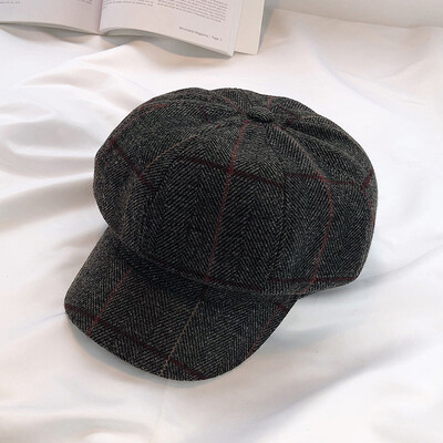 Beret Female British Style Leisure Chequered Octagonal Hat Korean Edition Simple Retro Student Duck Tongue Hat Man Tide
Beret Female British Style Leisure Chequered Octagonal Hat Korean Edition Simple Retro Student Duck Tongue Hat Man Tide