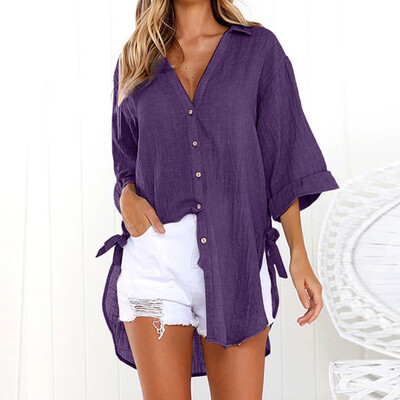 Starmoon Womens Loose Button Long Shirt Dress Cotton Ladies Casual Tops T-Shirt Blouse
Starmoon Womens Loose Button Long Shirt Dress Cotton Ladies Casual Tops T-Shirt Blouse