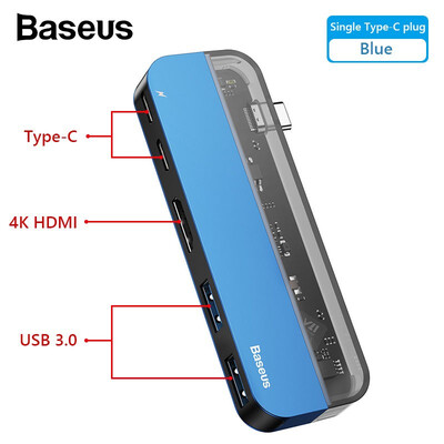 Baseus Transparent Series Type-C to HDMIUSB30Type-C Multifunctional HUB Adapte for tablets dual Type-C HUB for MacBook Pro
Baseus Transparent Series Type-C to HDMIUSB30Type-C Multifunctional HUB Adapte for tablets dual Type-C HUB for MacBook Pro