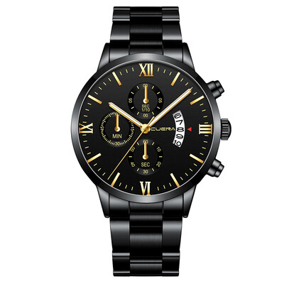 Gobestart CUENA Mens Business Steel Belt Watch Three Eyes Six-Piece Calendar Quartz Watch
Gobestart CUENA Mens Business Steel Belt Watch Three Eyes Six-Piece Calendar Quartz Watch