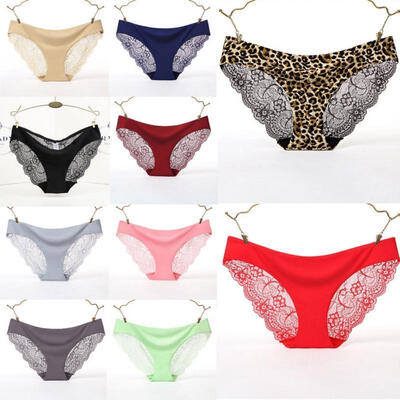 Sexy Women Lace Leopard Grain Lingerie Briefs Lady Seamless Panties Solid Ice Silk Underwear
Sexy Women Lace Leopard Grain Lingerie Briefs Lady Seamless Panties Solid Ice Silk Underwear