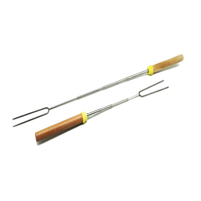 Outdoor camping BBQ Fork U Shape Retractable Wooden Handle Stainless Steel Skewer Barbecue Cooking Tool
Outdoor camping BBQ Fork U Shape Retractable Wooden Handle Stainless Steel Skewer Barbecue Cooking Tool