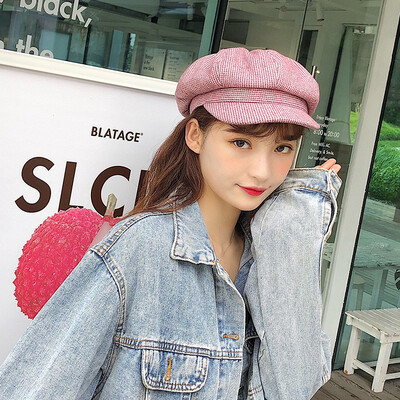 Hats Wool Cotton Chequered Octagonal Hats British Retro Navy Hats Korean Edition Leisure Literature Beret Tide
Hats Wool Cotton Chequered Octagonal Hats British Retro Navy Hats Korean Edition Leisure Literature Beret Tide