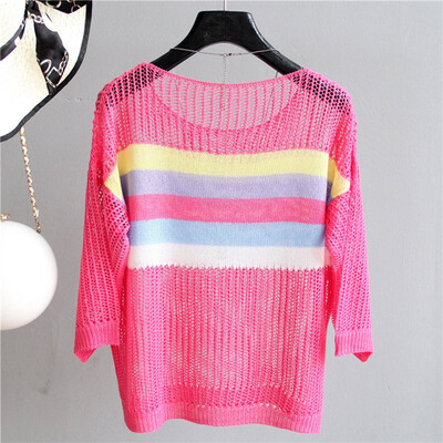 Women Colorblock Knitted Cutout Striped Lace Bottom Round Collar Slim Solid Color Long-Sleeve Casual Tops
Women Colorblock Knitted Cutout Striped Lace Bottom Round Collar Slim Solid Color Long-Sleeve Casual Tops