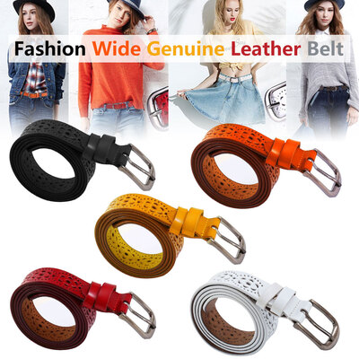 Ladies belt genuine leather leisure hollow belt womens style fine decoration simple fashion
Ladies belt genuine leather leisure hollow belt womens style fine decoration simple fashion