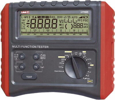 UNI-T UT595 Multifunctional Electrical Safety Tester RCD Loop Circuit Line Impedance Insulation Resistance Meter 005-1000Mohm
UNI-T UT595 Multifunctional Electrical Safety Tester RCD Loop Circuit Line Impedance Insulation Resistance Meter 005-1000Mohm