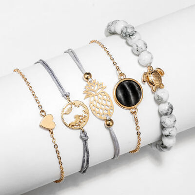 Woman Man Unisex Bracelets Hot Jewelry&Accessories Jewelry Gifts for Best Friend 5 Piecesset
Woman Man Unisex Bracelets Hot Jewelry&Accessories Jewelry Gifts for Best Friend 5 Piecesset