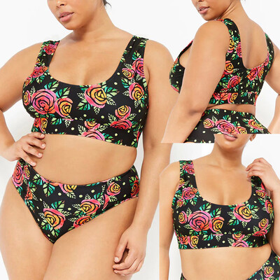 Saidsome Plus Size Solid Bikini Push-Up Pad Swimwear Bathing Swimsuit Beachwear Set 
Saidsome Plus Size Solid Bikini Push-Up Pad Swimwear Bathing Swimsuit Beachwear Set