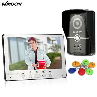 KKmoon® 7 Wired Door Phone System Visual Intercom Doorbell with 1800x480 Indoor Monitor 1700TVL Outdoor Camera 6RFID Card
KKmoon® 7 Wired Door Phone System Visual Intercom Doorbell with 1800x480 Indoor Monitor 1700TVL Outdoor Camera 6RFID Card
