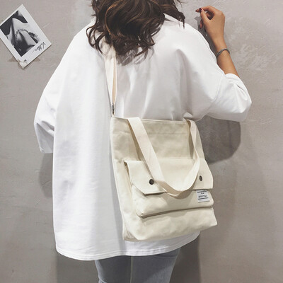 One shoulder tote bag female 2019 new casual handbag bag package tide Korean version of the wild large capacity canvas Messenger bag
One shoulder tote bag female 2019 new casual handbag bag package tide Korean version of the wild large capacity canvas Messenger bag
