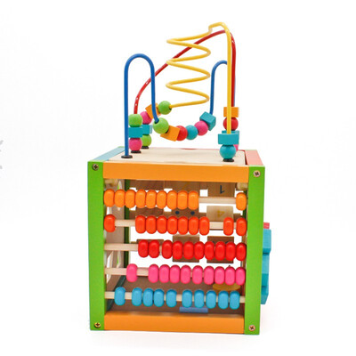 Ktaxon Wooden Activity Cube with Bead Maze - 5 in 1 Baby Activity Cube Removable Bead Maze
Ktaxon Wooden Activity Cube with Bead Maze - 5 in 1 Baby Activity Cube Removable Bead Maze