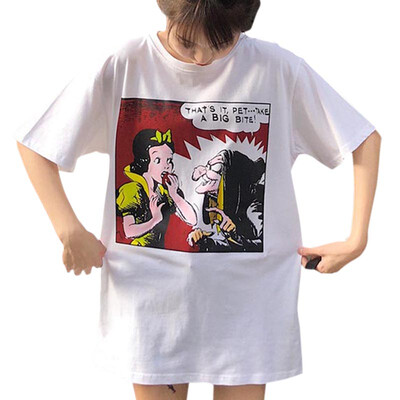 Summer Personality T-shirt Printing Short-sleeved Womens T-shirt Loose Korean T-shirt
Summer Personality T-shirt Printing Short-sleeved Womens T-shirt Loose Korean T-shirt