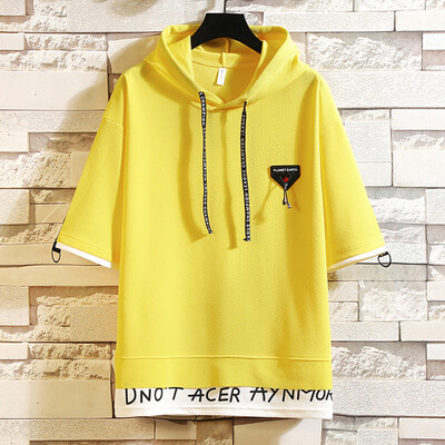 Toponeto Mens Summer Fashion Color Collision Patchwork Hoodie T-shirt Short Sleeves Tops
Toponeto Mens Summer Fashion Color Collision Patchwork Hoodie T-shirt Short Sleeves Tops