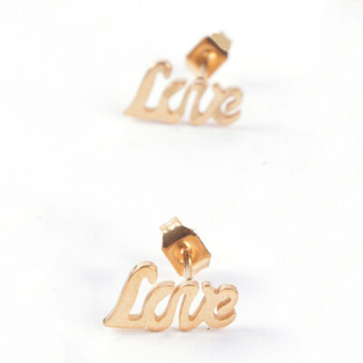 Unique Design Silver Gold&black Color Letter Love Earrings Women Metal Statement Earrings Name Fashion Jewelry Gift
Unique Design Silver Gold&black Color Letter Love Earrings Women Metal Statement Earrings Name Fashion Jewelry Gift