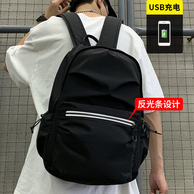 Backpack mens fashion Korean student bags casual simple couple nylon travel computer backpack
Backpack mens fashion Korean student bags casual simple couple nylon travel computer backpack