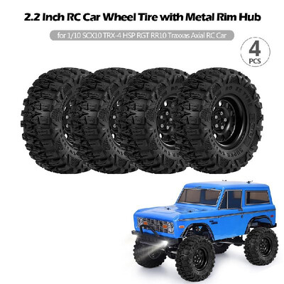 4PCS 22 Inch RC Car Wheel Tire with Metal Rim Hub for 110 SCX10 TRX-4 HSP RGT RR10 Traxxas Axial RC Car
4PCS 22 Inch RC Car Wheel Tire with Metal Rim Hub for 110 SCX10 TRX-4 HSP RGT RR10 Traxxas Axial RC Car