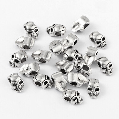 Tibetan Style European Beads Cadmium Free & Nickel Free & Lead Free Large Hole Beads Skull for Halloween Antique Silver
Tibetan Style European Beads Cadmium Free & Nickel Free & Lead Free Large Hole Beads Skull for Halloween Antique Silver