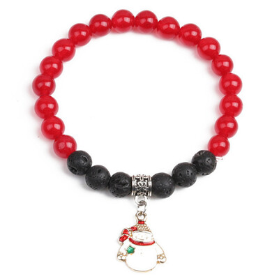 Christmas Deer Snow Healing Beaded Bracelet Natural Lava Stone Beads Bracelet For Women Reiki Prayer Fashion Jewelry
Christmas Deer Snow Healing Beaded Bracelet Natural Lava Stone Beads Bracelet For Women Reiki Prayer Fashion Jewelry