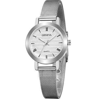 GENEVA Small Dial Watch Fashion Female Clocks Women Luxury Stainless Steel Dress Quartz Wristwatch Elegant Lady Silver Watches
GENEVA Small Dial Watch Fashion Female Clocks Women Luxury Stainless Steel Dress Quartz Wristwatch Elegant Lady Silver Watches