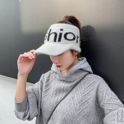 Womens empty top hat running in autumn&winter fashion casual knitting cap with no top rabbit hair letter wool hat
Womens empty top hat running in autumn&winter fashion casual knitting cap with no top rabbit hair letter wool hat