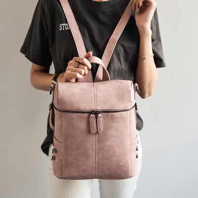 Backpack Women Leather Backpacks For Teenage Girls School Bags Fashion Vintage Solid Black Shoulder Bag
Backpack Women Leather Backpacks For Teenage Girls School Bags Fashion Vintage Solid Black Shoulder Bag