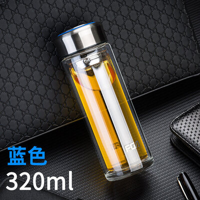 Fuguang FGA Zhuo Lang Ms Creative Cup Portable Glass Double Layer Insulated Transparent Glass Tea Cup with Tea Water Cup Blue 320ML FB1037-320
Fuguang FGA Zhuo Lang Ms Creative Cup Portable Glass Double Layer Insulated Transparent Glass Tea Cup with Tea Water Cup Blue 320ML FB1037-320
