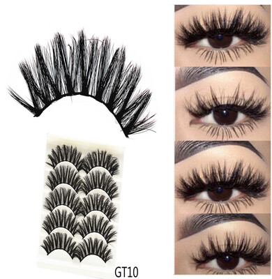 Gobestart 3D Imitation Water Mane Stereo Fiber False Eyelashes Long Thick Eyelashes 5Pairs
Gobestart 3D Imitation Water Mane Stereo Fiber False Eyelashes Long Thick Eyelashes 5Pairs