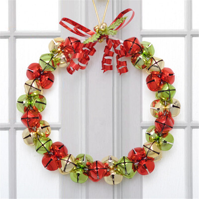 Toponeto Christmas Bell Wreath Bowknot Jingle Bell Rings Pendant for Christmas Home Decor
Toponeto Christmas Bell Wreath Bowknot Jingle Bell Rings Pendant for Christmas Home Decor