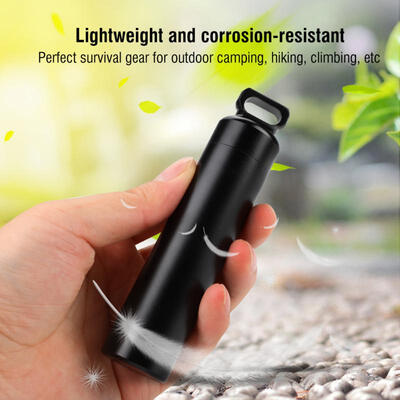 Greensen Waterproof Aluminum Alloy Pill Bottle Medicine Container Holder for Outdoor Survival
Greensen Waterproof Aluminum Alloy Pill Bottle Medicine Container Holder for Outdoor Survival