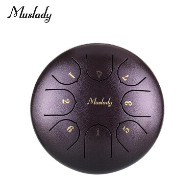 Muslady 6 Inch Mini Steel Tongue Drum C Key 8 Tones Percussion Instrument Hand Pan Drum with Drum Mallets Carry Bag
Muslady 6 Inch Mini Steel Tongue Drum C Key 8 Tones Percussion Instrument Hand Pan Drum with Drum Mallets Carry Bag