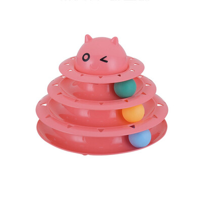 Plastic Three Levels Tower Tracks Disc Cat Toy Pet Cats Triple Play Disc Toys
Plastic Three Levels Tower Tracks Disc Cat Toy Pet Cats Triple Play Disc Toys