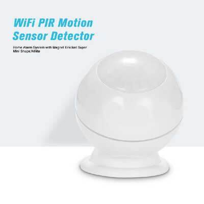 WiFi PIR Motion Sensor Detector Home Alarm System with Magnet Bracket Super Mini ShapeWhite
WiFi PIR Motion Sensor Detector Home Alarm System with Magnet Bracket Super Mini ShapeWhite
