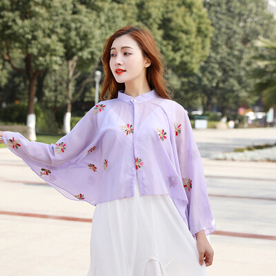 Sun shirt women 2019 summer new beach sun cape Joker cycling printed cape coat wholesale
Sun shirt women 2019 summer new beach sun cape Joker cycling printed cape coat wholesale