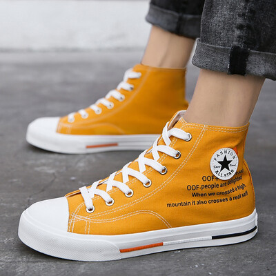 Summer high mens shoes Korean fashion Joker junior high school students black autumn canvas shoes
Summer high mens shoes Korean fashion Joker junior high school students black autumn canvas shoes