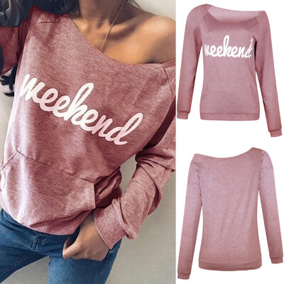 Starmoon Womens Letter Printed Strapless Sweatshirt Pocket Long Sleeve Pullover Blouse
Starmoon Womens Letter Printed Strapless Sweatshirt Pocket Long Sleeve Pullover Blouse
