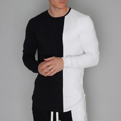 Toponeto Mens Stitching Color Sports Long Sleeved T-shirt Quick-drying Running Tops
Toponeto Mens Stitching Color Sports Long Sleeved T-shirt Quick-drying Running Tops