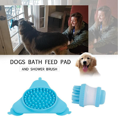 Dogs Buddy Bath Feed Pad Shower Brush Grooming Durable Silicone Suction Cup Dog Distraction Device 
Dogs Buddy Bath Feed Pad Shower Brush Grooming Durable Silicone Suction Cup Dog Distraction Device