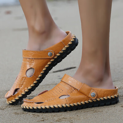 Mens sandals 2019 fashion breathable hole shoes mens tide wild casual shoes mens new leather beach shoes men
Mens sandals 2019 fashion breathable hole shoes mens tide wild casual shoes mens new leather beach shoes men